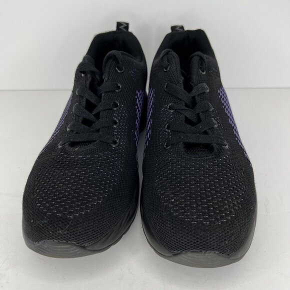 DYKHMiLY Composite Toe Black/Purple Womens Size 8.5 Safety Shoes Mesh Sneakers - Picture 3 of 9